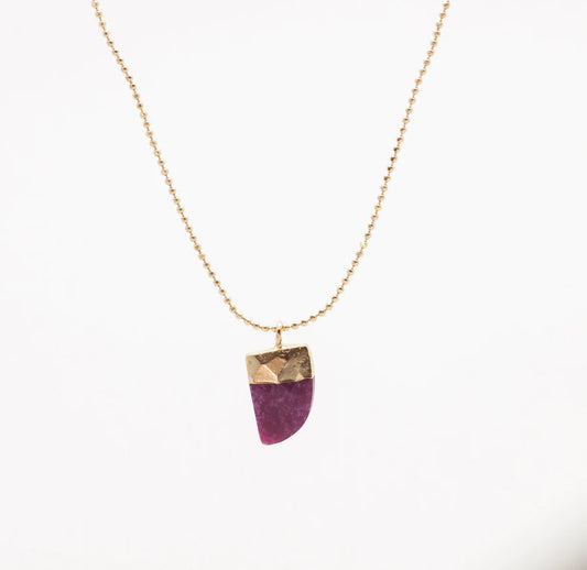 Swami Ruby Pendant Necklace